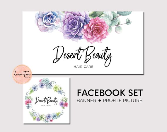 Download Succulents Facebook Set Succulents Facebook Banner Facebook Etsy