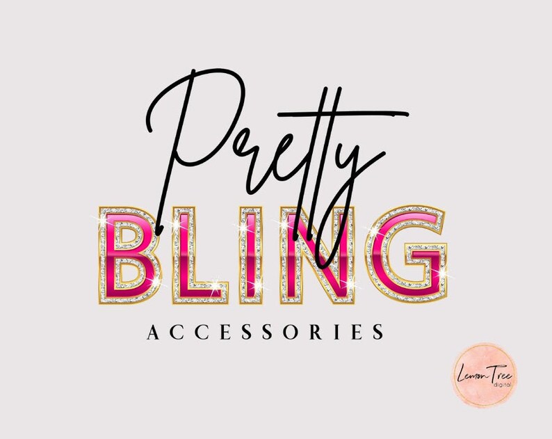 Jewelry Logo Accessories Logo Beauty Logo Glitter Logo Etsy