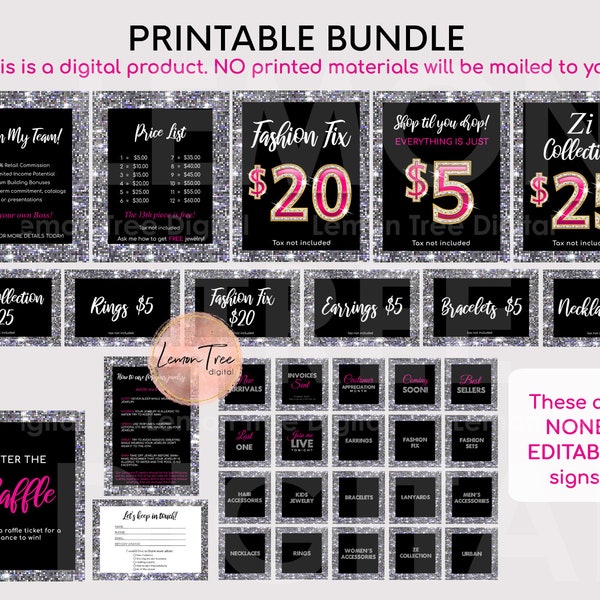 Paparazzi Table Signs - Etsy