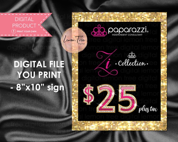 Paparazzi Signs Paparazzi Display Paparazzi Zi Collection | Etsy