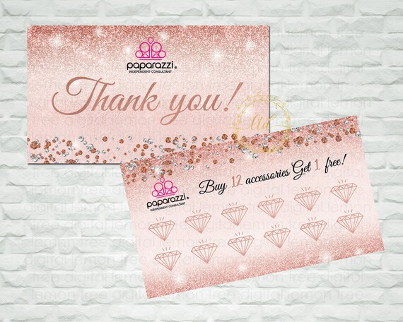 Paparazzi Thank You Cards Paparazzi Thank You Paparazzi | Etsy