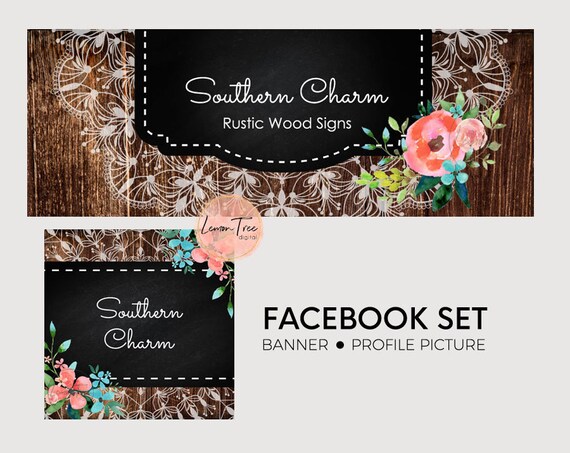 Items Similar To Facebook Set Facebook Banner Facebook Graphics