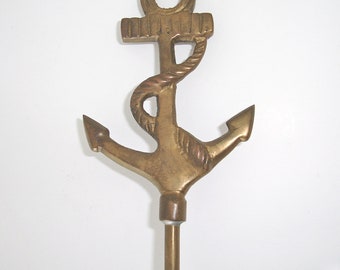 Anchor Candle Snuffer Brass Long-handled Nautical Maritime Long