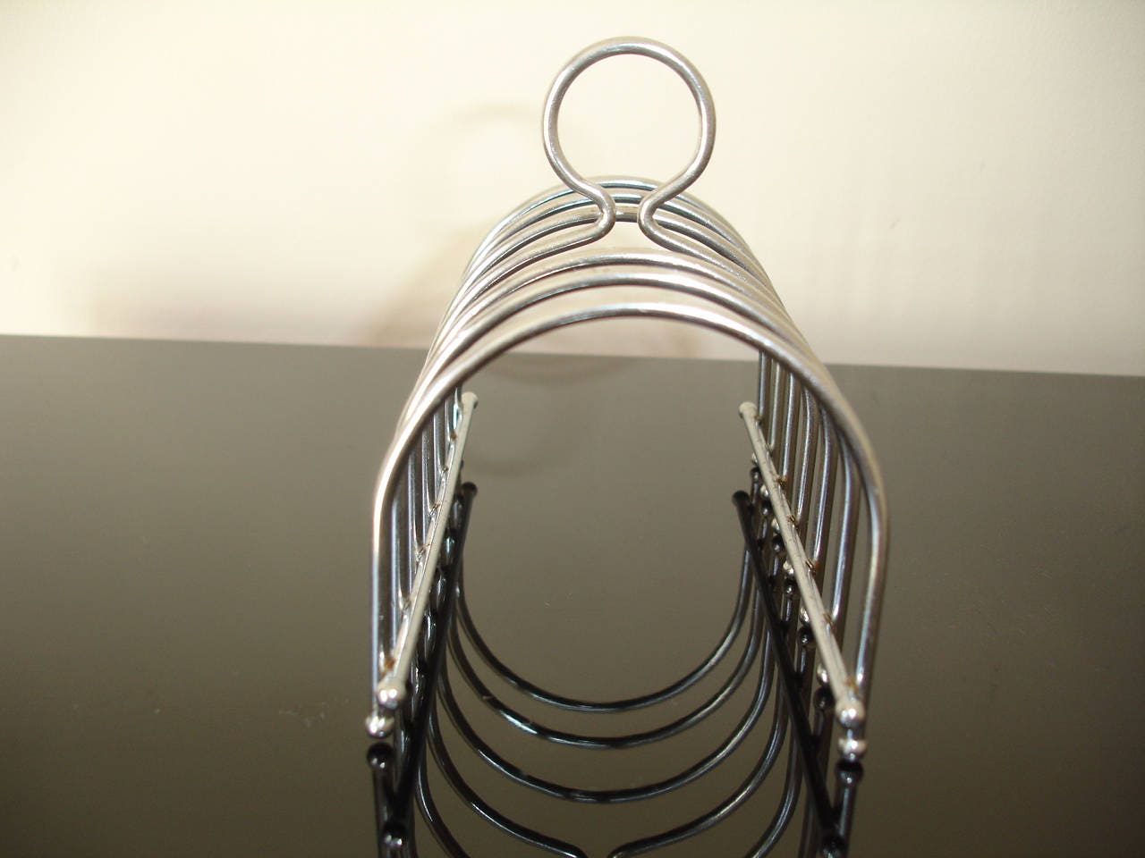 Toast Rack Chrome Silver Colour Color Metal 6 Slice Toastrack / Letter ...