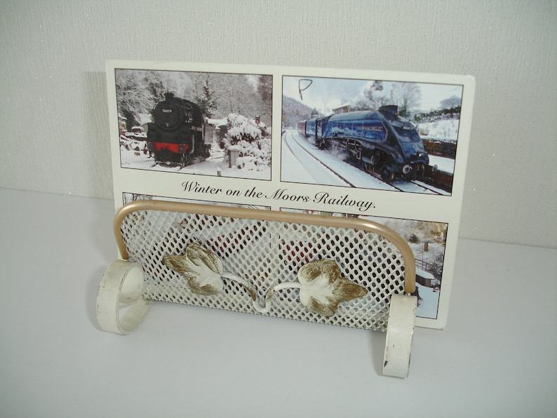 Train Letter Rack Letter Rack Vintage Maple Leaf Letter Rack Desk Tidy Desktop 1950s ...