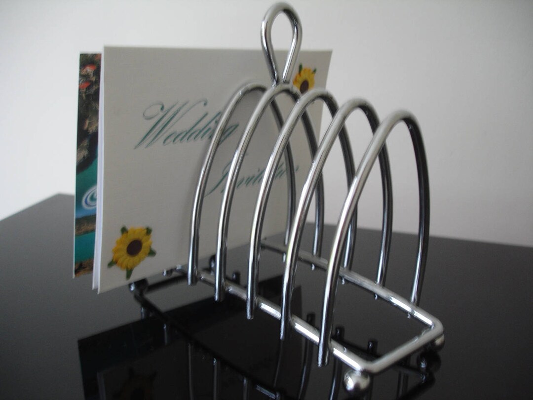 Toast Rack Art Deco Gothic Arch Thick Sliced Metal 6 Slice Toastrack ...