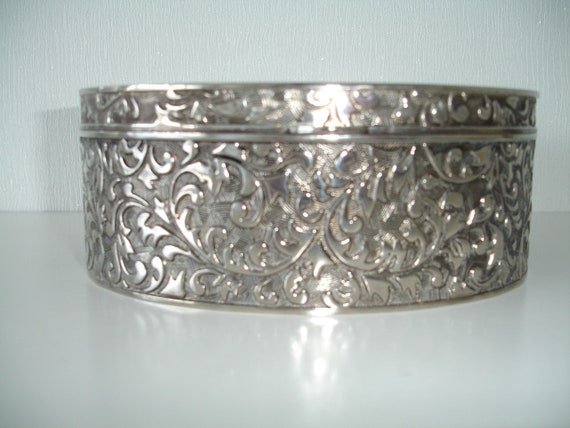 Godinger Silver Metal Jewellery Trinket Box 6 1/2… - image 7