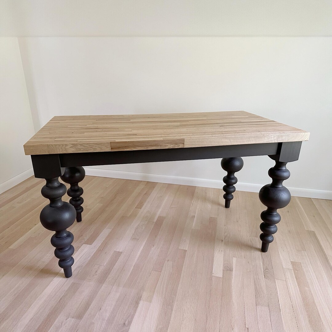 Modern Farmhouse Butcher Block Dining Table or Desk-no Shipping on This Piece - Etsy
