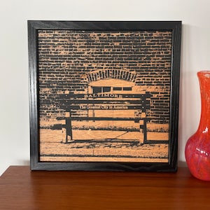 Greatest City in America Bench , Framed Silk Screen Print, Baltimore Maryland (BALT 33)