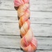 Hand Dyed Yarn, Merino and Nylon Fingering Weight Sock Yarn Perfect for Socks, Shawls, Lightweight Accessories - Speckled Flame Tourmaline