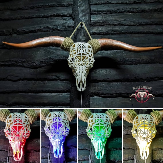 HUGE Made to Order Custom Design Modern Carving Highland Buffalo