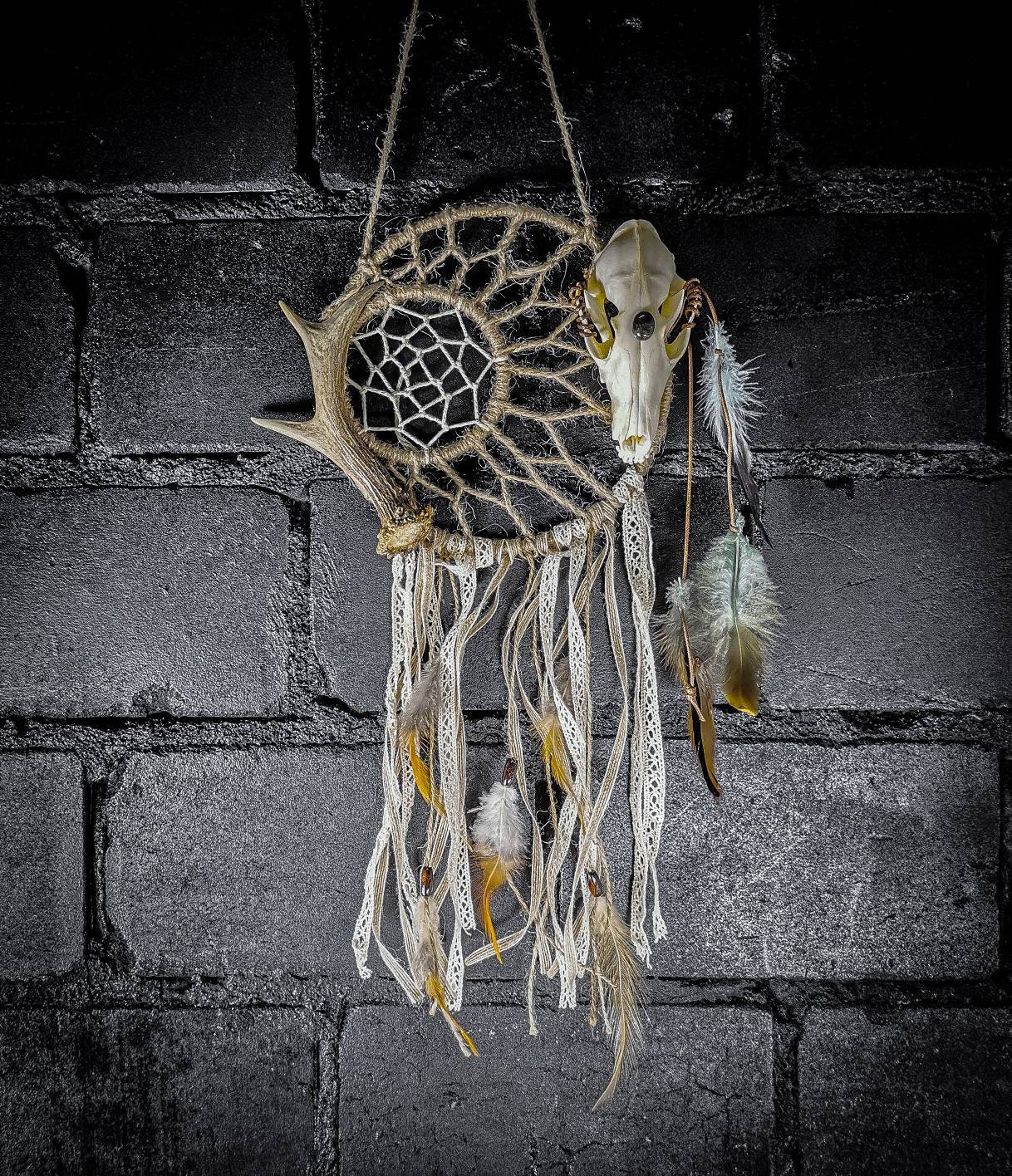 Made to Order Impressive Dream Catcher With Roe Deer Antler