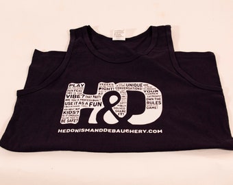 H&D graphic tank top.