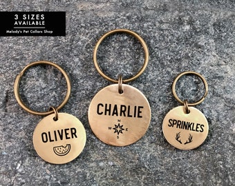 Dog collar tags etsy clearance