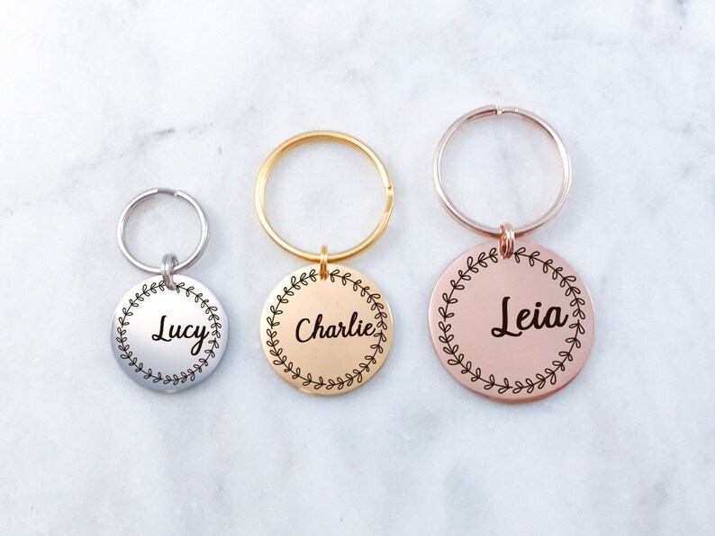 dog collar tag with name