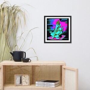 Original Art Framed Print-- Ganesha