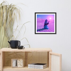 Original Kunstdruck - Rabi&#39;a Praying