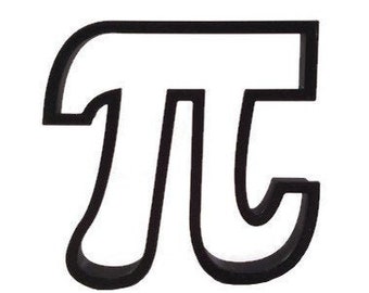 Pi Cookie Cutter - Pi Day Cake Topper - Pie Day Fondant Cutter - Greek Letter Pi Cookie - Math Cookie Cutter - Pie Cookies