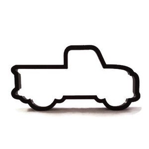 Retro Pickup Truck Cookie Cutter - Old Time Truck Cupcake Topper - 50s Pickup Truck Cutter - Old Fashioned Truck