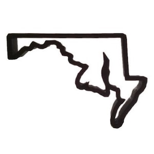 Maryland Cookie Cutter - Northeast Cupcake Topper - Maryland Fondant Cutter - Graduation Cookie Cutter - 50 States Cookie Cutters