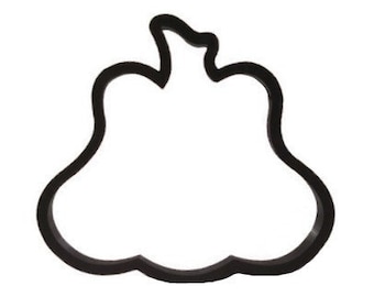 Pumpkin Cookie Cutter - Halloween Cookie Cutter - Gourd Cupcake Topper - Fat Pumpkin Cookie Cutter - Jack O Lantern Cookie Cutter