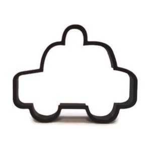 Police Car Cookie Cutter - Sheriff Badge Cake Topper - First Responder Fondant Cutter - Police Academy Cookie Cutter - Cute Cop Car Cutter