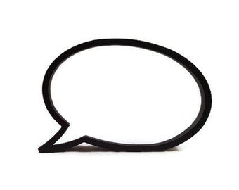 Speech Bubble Cookie Cutter – Comic Fondant, Cupcake Topper