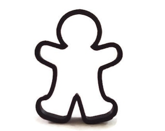 Gingerbread Man Cookie Cutter - Ginger Bread Man Fondant Cutter - Gingerbread Family Cupcake Topper - Christmas Cookie Cutters