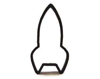 Rocket Ship Cookie Cutter - Spaceship Fondant Cutter - Space Cupcake Topper - Outer Space Cookie Cutter - Astronaut Birthday Party Cookies