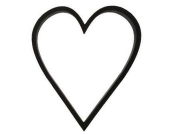 Tall Heart Cookie Cutter - Skinny Heart Fondant Cutter - Heart Cupcake Topper - Valentine's Day Cookie Cutters - Fancy Heart