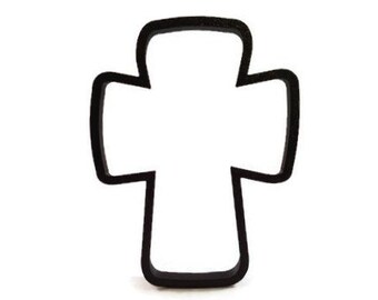 Cross Cookie Cutter - Cute Cross Cupcake Topper - Sunday School Cookie - Baptism Cookie Cutter - Bible Cookie - First Communion Cookie