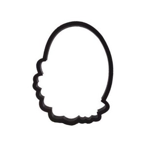Floral Egg Cookie Cutter - Floral Oval Cookie - Easter Egg with Flowers Cutter - Easter Egg Shaped Cupcake Topper - Easter Cookie Cutters