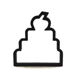 Stack of Books Cookie Cutter - Back to School Cupcake Topper - Teacher Gift Fondant Cutter - Book Apple Cutter - Library Cookies
