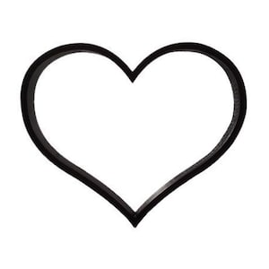 Heart Cookie Cutter - Heart Fondant Cutter - Heart Cupcake Topper - Valentine&#39;s Day Cookies - Heart Cookies - Playing Card Cookies