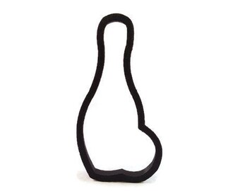 Bowling Pin and Bowling Ball Cookie Cutter - Bowling Cupcake Topper - Bowling League Fondant Cutter - Cosmic Bowling Birthday Cookie