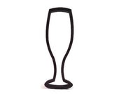 Champagne Glass Cookie Cutter - Champagne Toast Cupcake Topper - Wedding Toast Fondant Cutter - New Year 39 s Eve Cookie