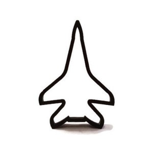 Fighter Jet Plane Cookie Cutter - Fighter Plane Fondant Cutter - Jet Plane Cupcake Topper - Military Plane Cookie Cutter