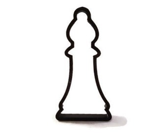 Bishop Cookie Cutter - Chess Cupcake Topper - Board Games Fondant Cutter - Chess Piece Cookie Cutter - Chess Set Cookie