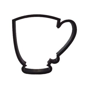 Coffee Shop Latte Cookie Cutter - Mocha Cupcake Topper - Latte Mug Fondant Cutter - Coffee Cookie Cutter - Coffeehouse Cookies