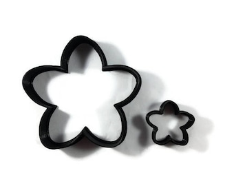Cherry Blossom Cookie Cutter - Cherry Blossom Flower Fondant Cutter - Flower Cupcake Topper