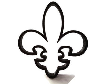 Fleur De Lis Cookie Cutter - French Coat of Arms Fondant Cutter - Fleur-De-Lis Cupcake Topper