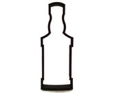 Liquor Bottle Cookie Cutter - Glass Bottle Cupcake Topper - Booze Bottle Fondant Cutter - Vodka Bottle - Whiskey Cupcake Topper