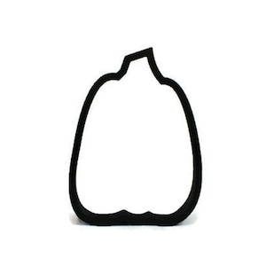 Tall Pumpkin Cookie Cutter - Halloween Fondant Cutter - Pumpkin Cupcake Topper - Halloween Cookie Cutters - Jack O Lantern Cookie Cutter
