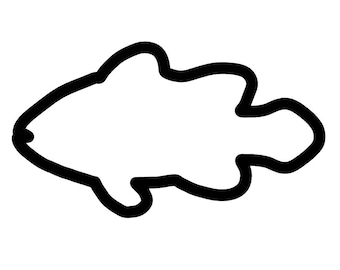Clownfish Cookie Cutter - Fish Cupcake Topper - Under the Sea Fondant Cutter - Clown Fish Cookies - Marine Biology Cookies - Ocean Cookies