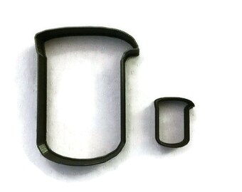 Science Beaker Cookie Cutter - Graduated Cylinder Fondant Cutter - Beaker Cupcake Topper