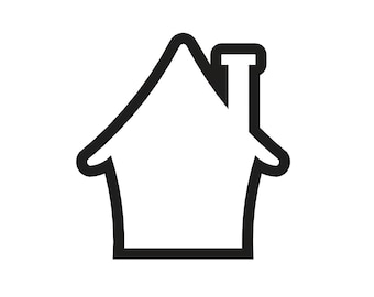 House Cookie Cutter - Cozy Cottage Fondant Cutter - Gingerbread House Cupcake Topper - Witch Cottage Cookies - Housewarming New Home Cutter
