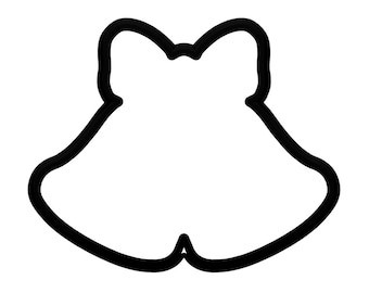 Pair of Bells With Bow Cookie Cutter