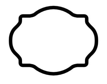 Cortador de galletas con forma de placa de lujo