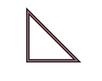 Right Triangle Cookie Cutter - Triangle Cookie Cutter - Polygon Cookie Cutters - Geometry Cookie Cutter - Math Party Cookies