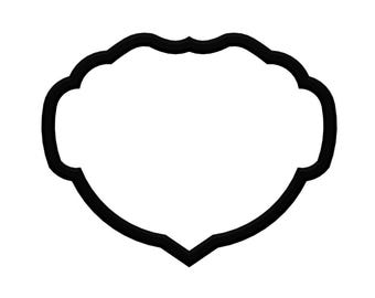 Fancy Plaque Cookie Cutter